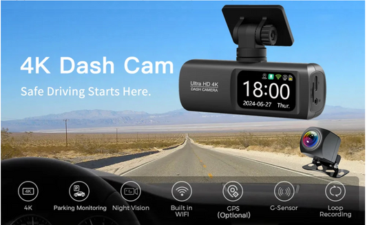 RUN 4K DASH CAM ( DOUBLE CAMERA )